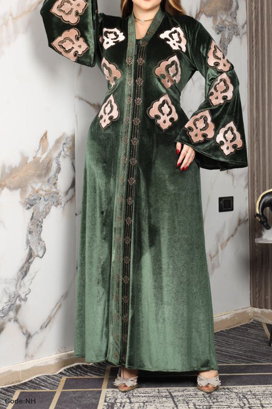 جلابية استقبال سندسة - مخمل شتاء 2026