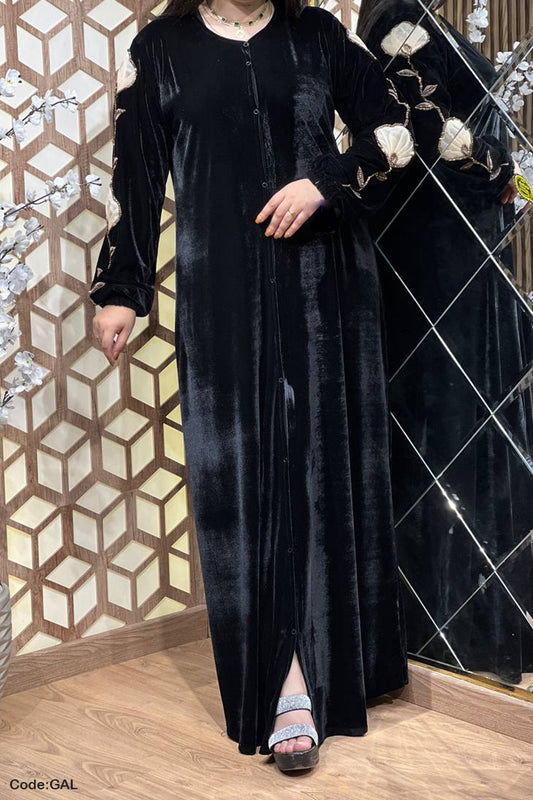 جلابية استقبال زهرة - مخمل شتاء 2026