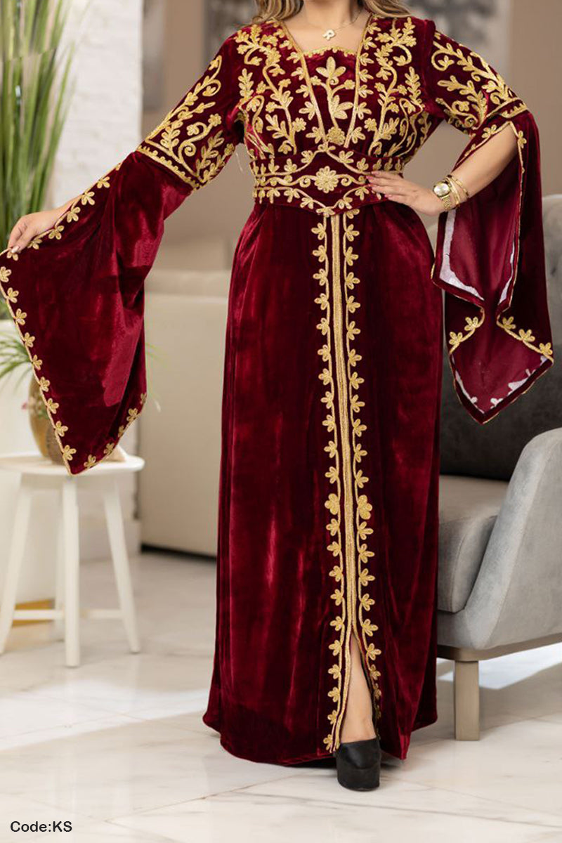 حلابية استقبال نجاة - قطيفة مخمل ناعم شتاء 2026