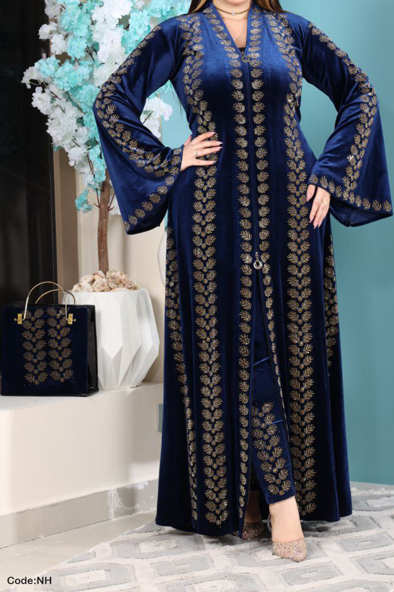 طقم عباية سنبلة - مخمل شتاء 2026