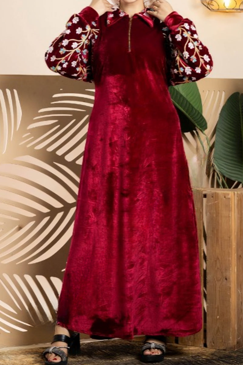 عباية هويدا - قطيفة مخمل ناعم شتاء 2026