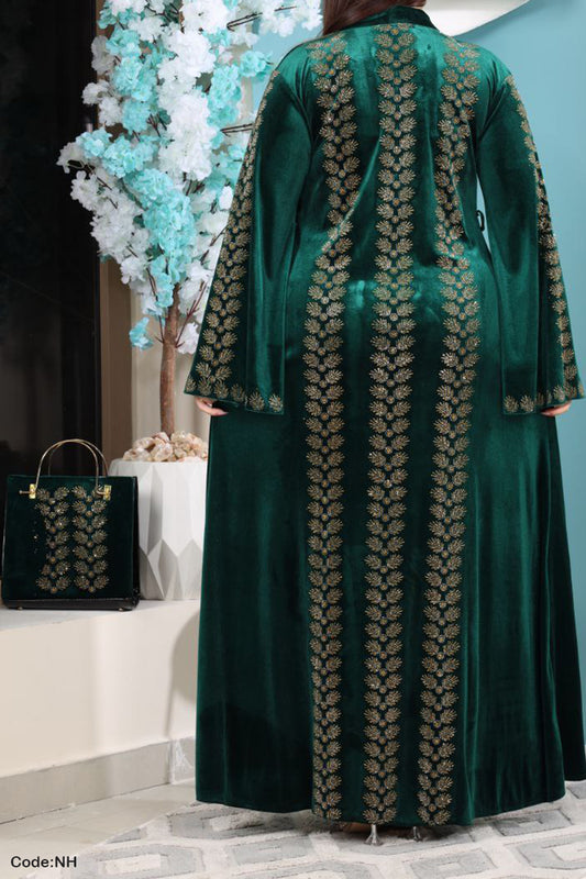 طقم عباية سنبلة - مخمل شتاء 2026