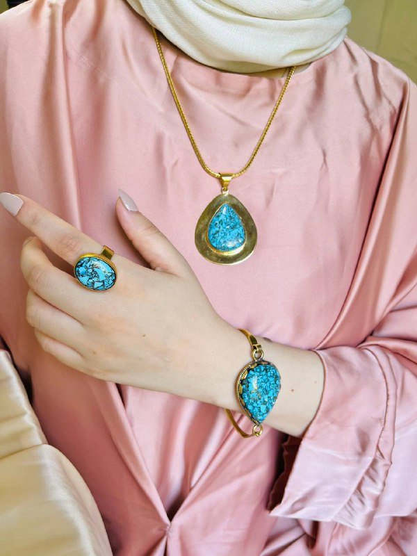 طقم روفان الراقي مطلي ذهب و فضة