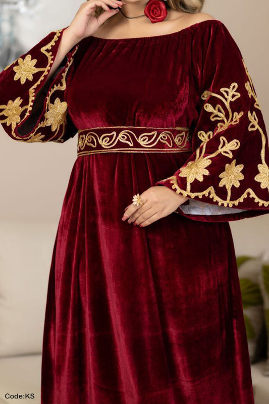 جلابية استقبال انتصار - قطيفة مخمل ناعم شتاء 2026