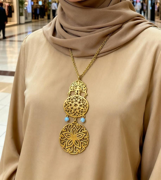 طقم مسرة - مطلي بماء الذهب