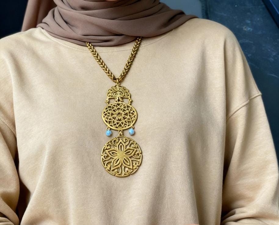 طقم مسرة - مطلي بماء الذهب