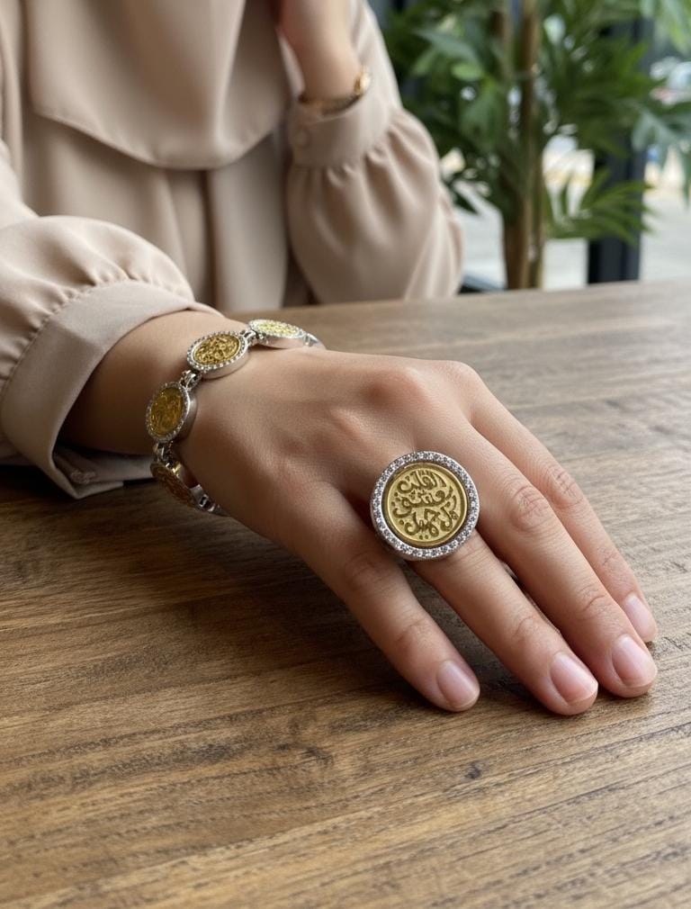 طقم عشق - مطلي بماء الذهب