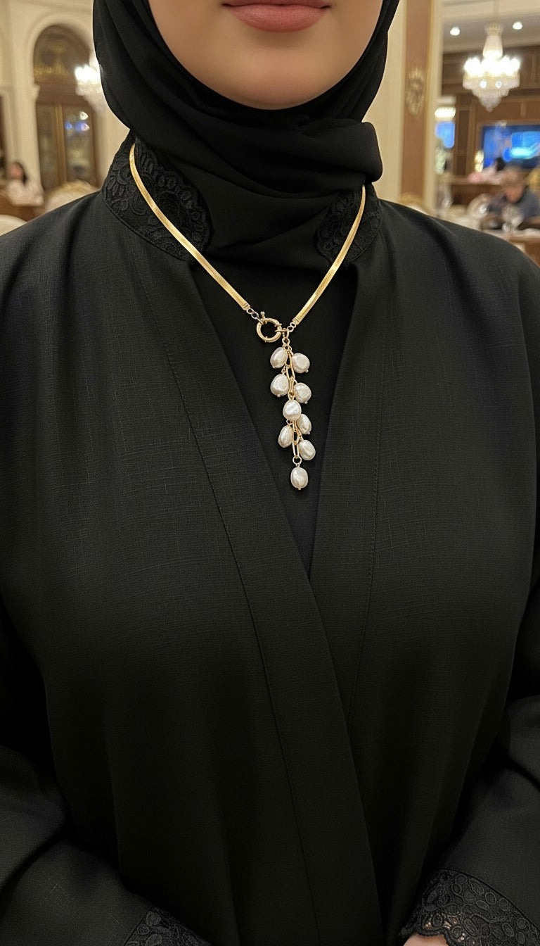 عقد لؤلؤة باستايل راقي