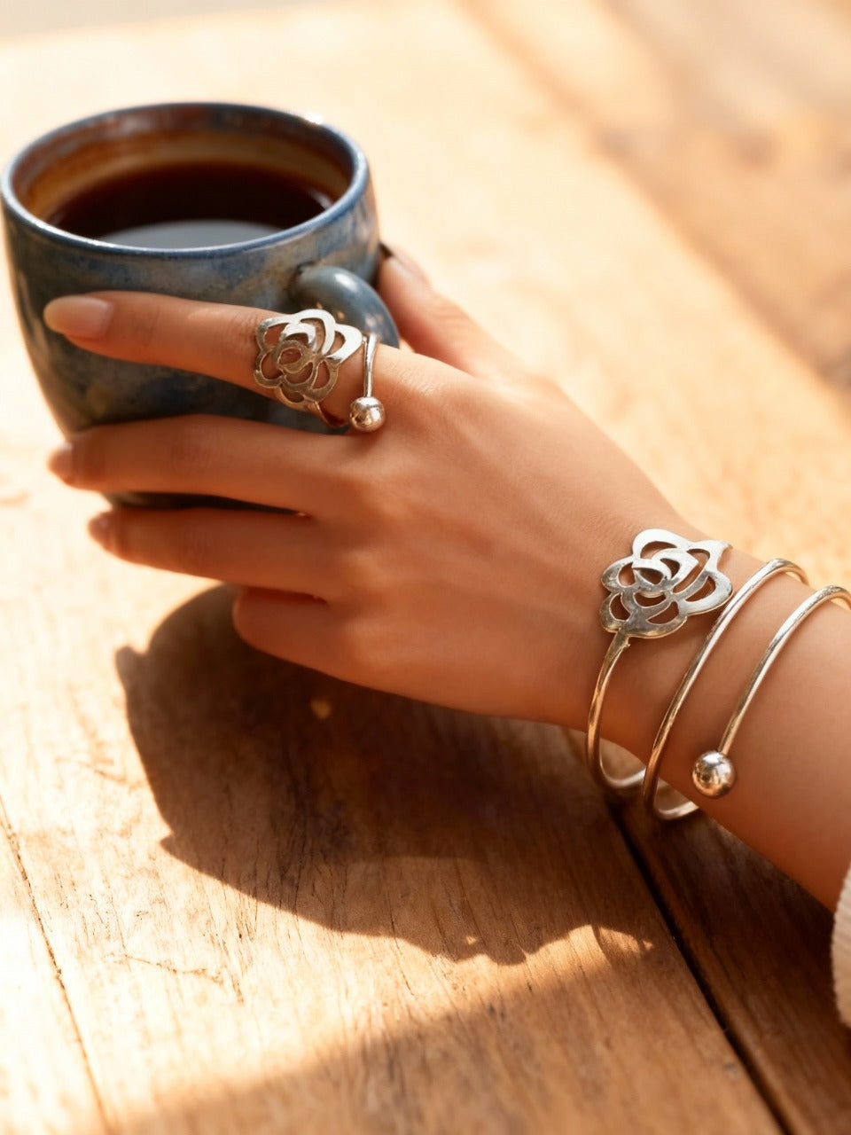 طقم زهرة الاوركيد - نحاس