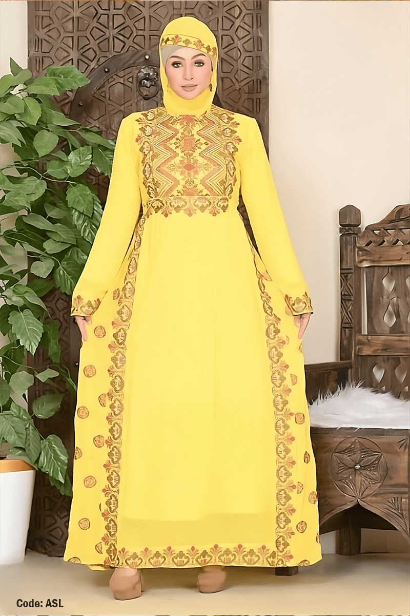 عباية عمرية - حرير وشيفون