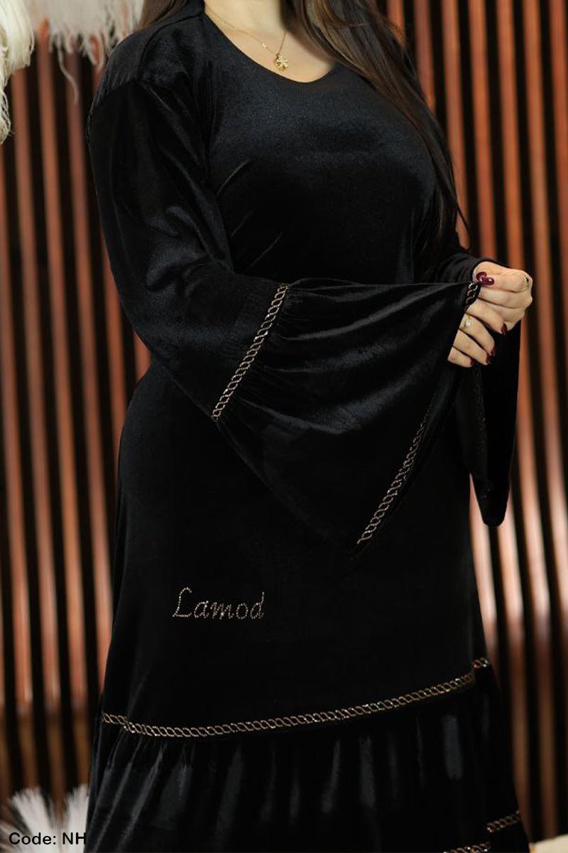 جلابية نميسة - قطيفة مخمل ناعم شتاء 2025