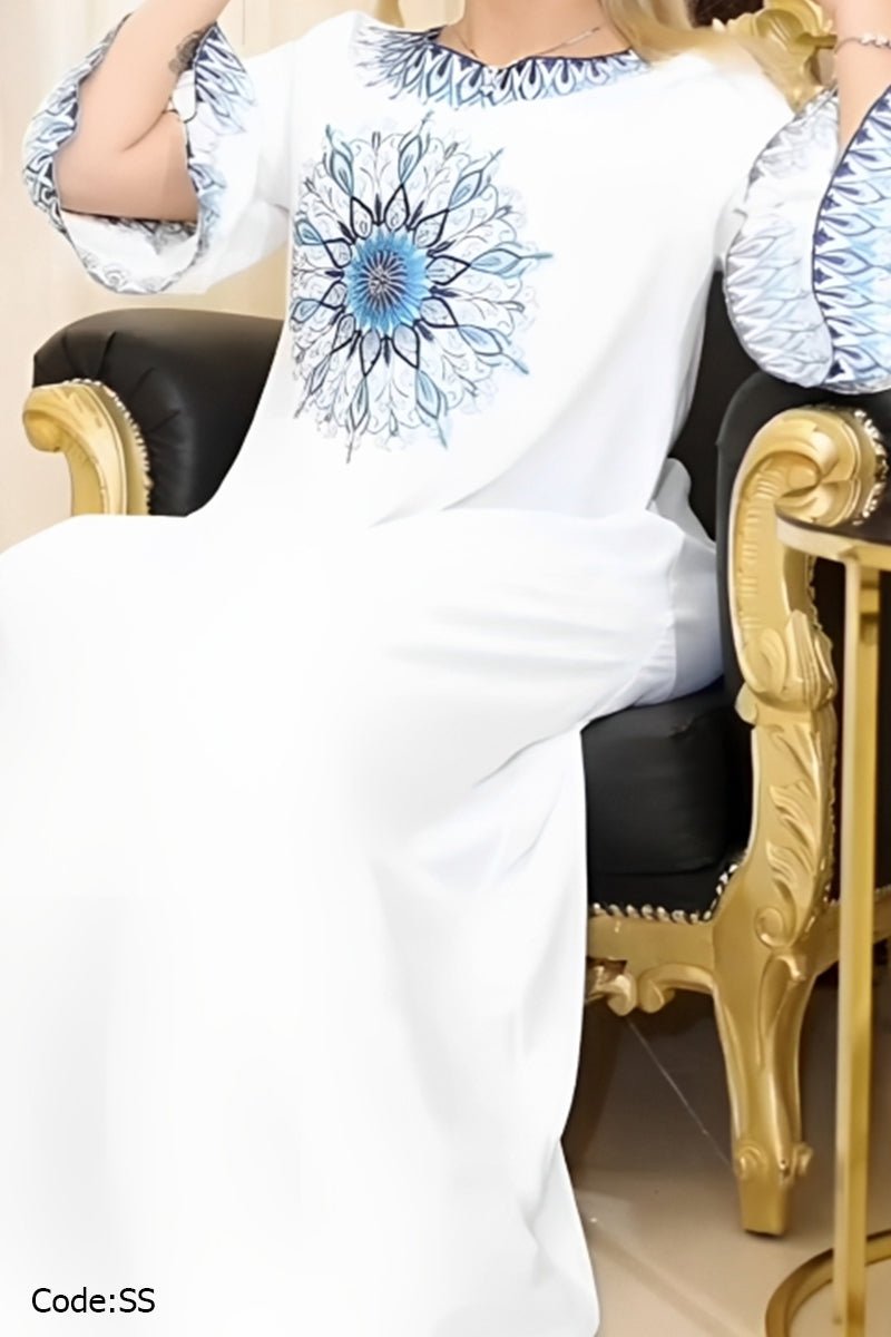 عباية نيلي - كتان