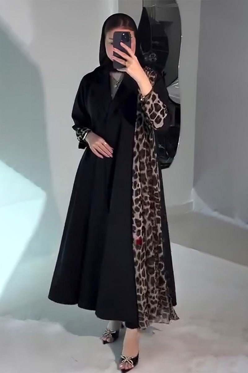 عباية وشاح تايجر - حرير