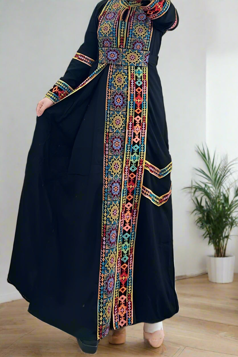 عباية رويدا - كريب عالي الجودة