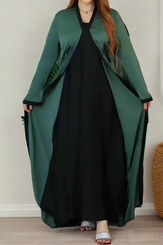 عباية ريشة - حرير