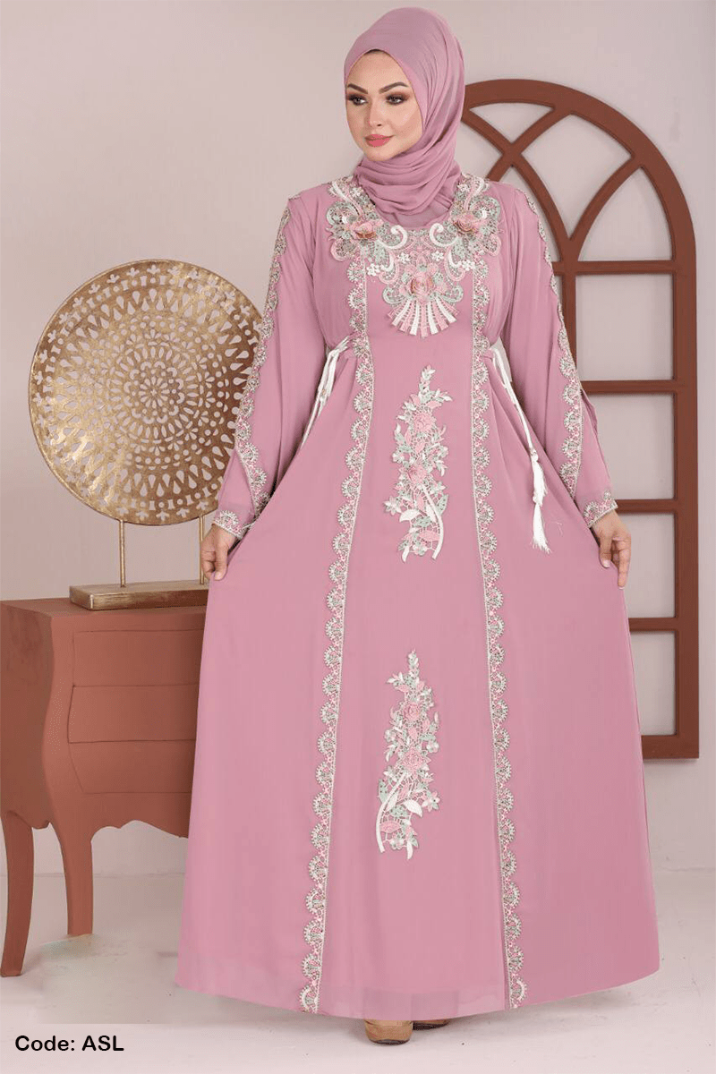 عباية سهيلة - حرير وشيفون