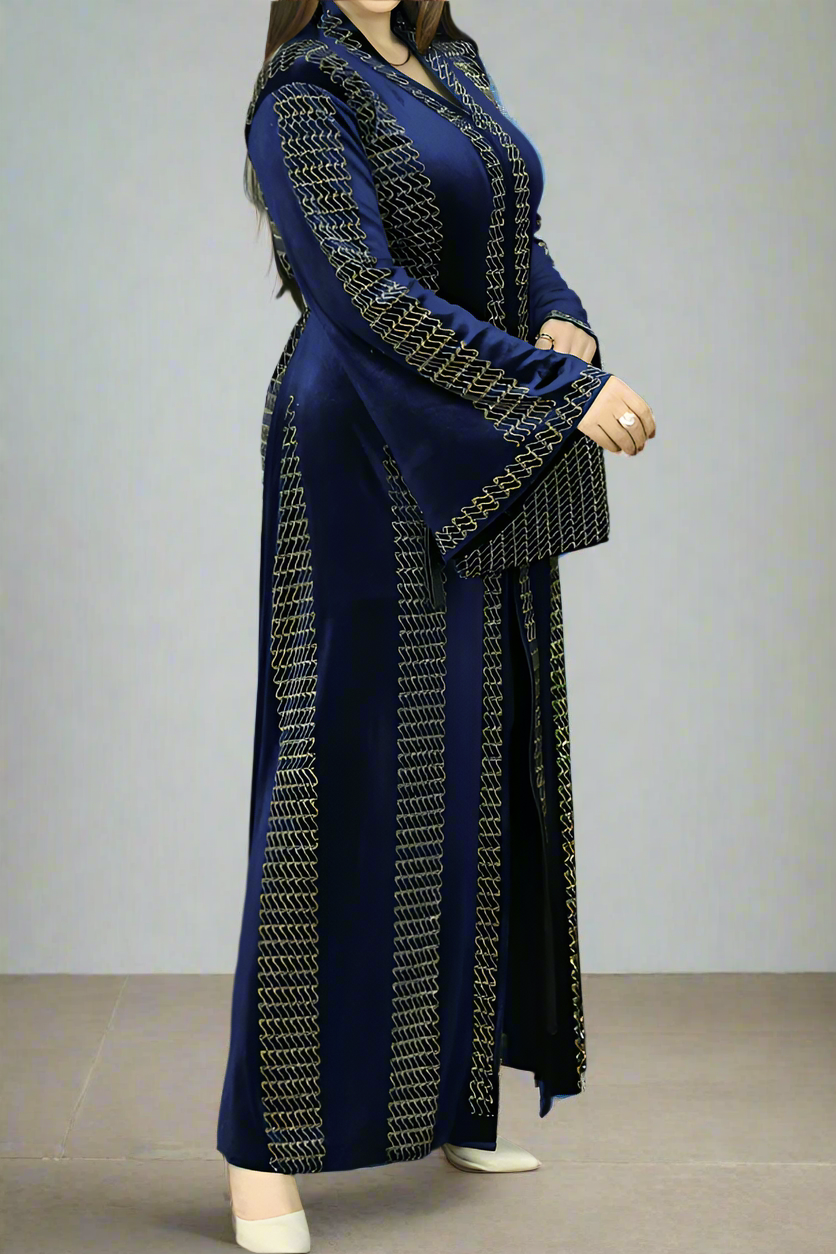 جلابية شيرين - قطيفة مخمل ناعم شتاء 2025