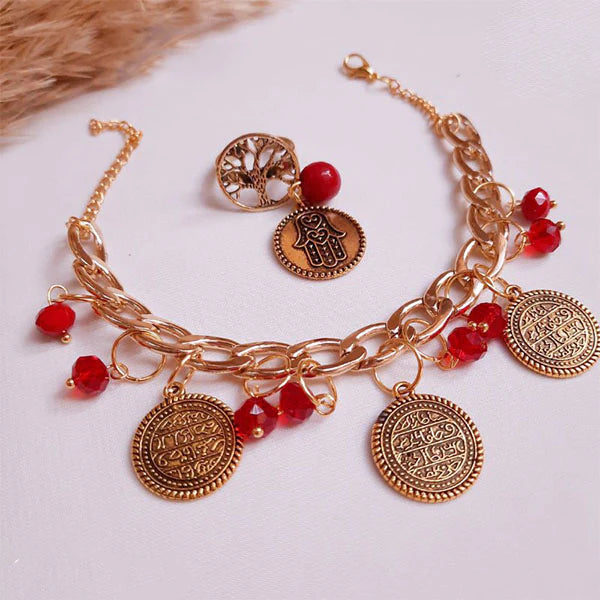 طقم وتين من حجر الكريستال