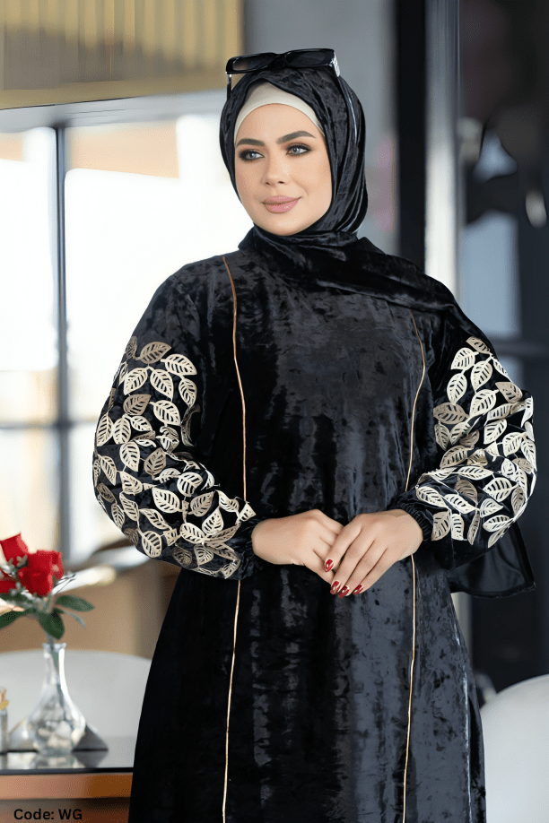 إسدال بسنت - قطيفة مخمل ناعم شتاء 2025