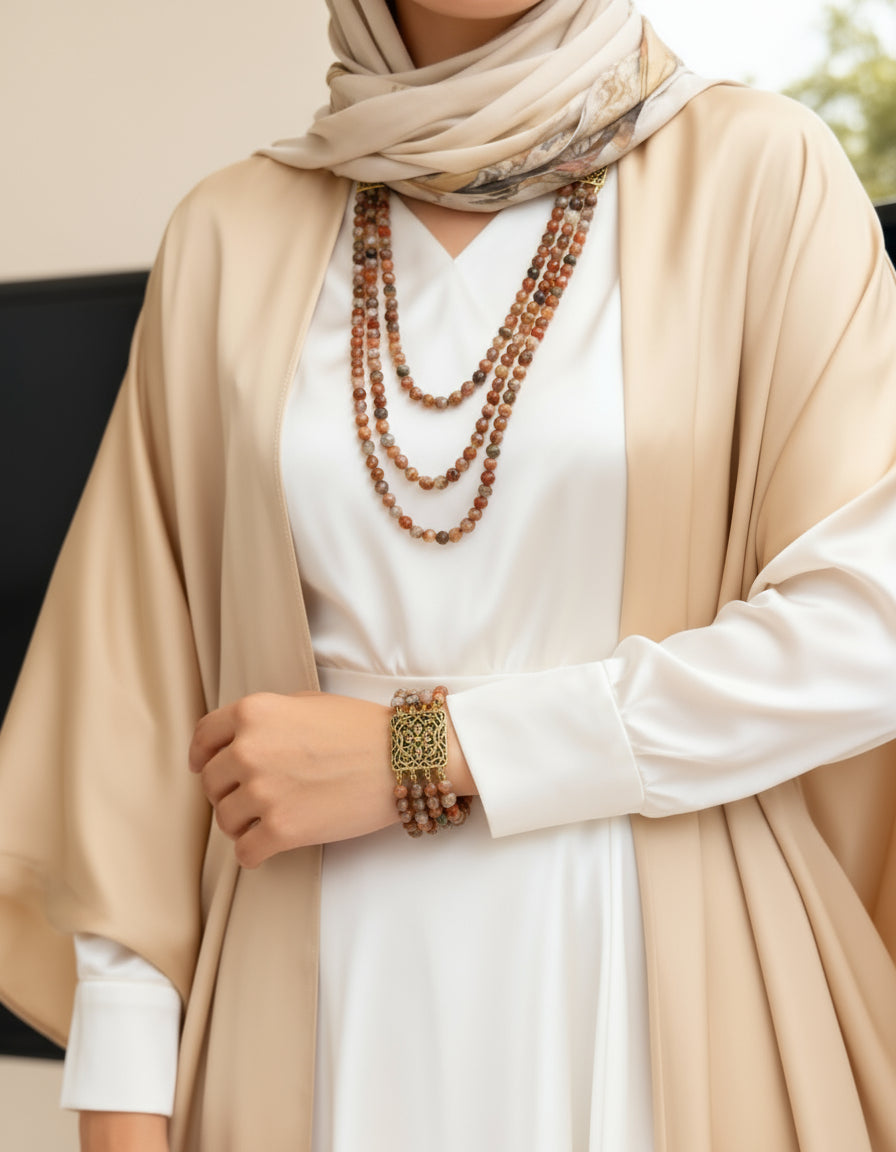 طقم هاله من العقيق