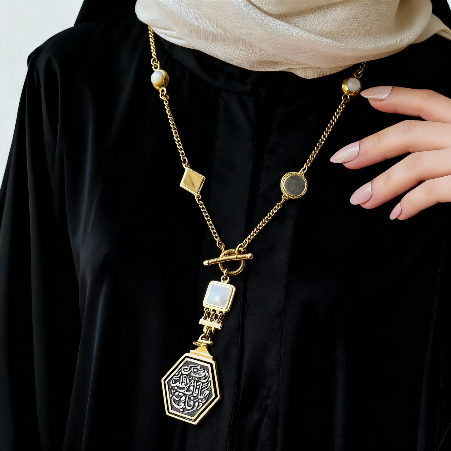طقم فاطمة العربي مطلي بماء الذهب