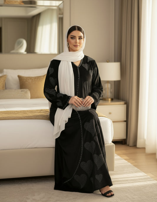 جلابية قوت القلوب - قطيفة مخمل ناعم شتاء 2025