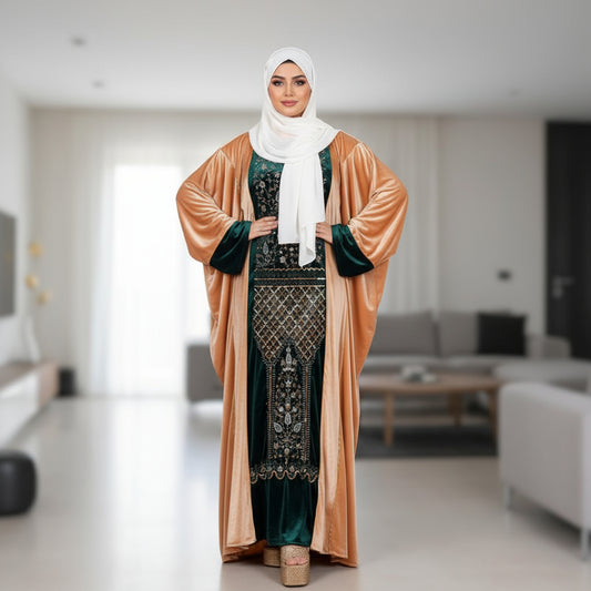 جلابية رقة - قطيفة مخمل ناعم شتاء 2026