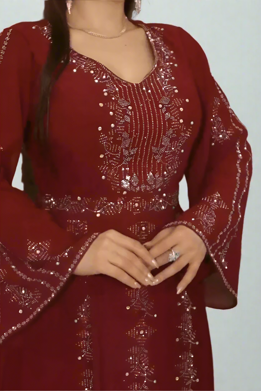 فستان نجمة - شيفون تركي