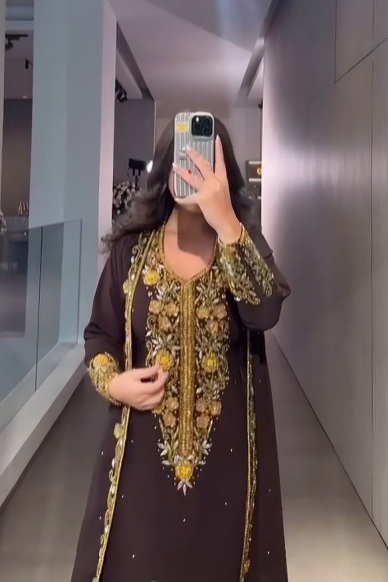فستان سهرة هلالة - حرير تركي