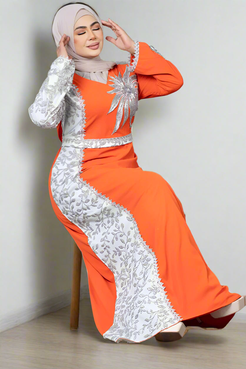 جلابية استقبال مارينج - كتان