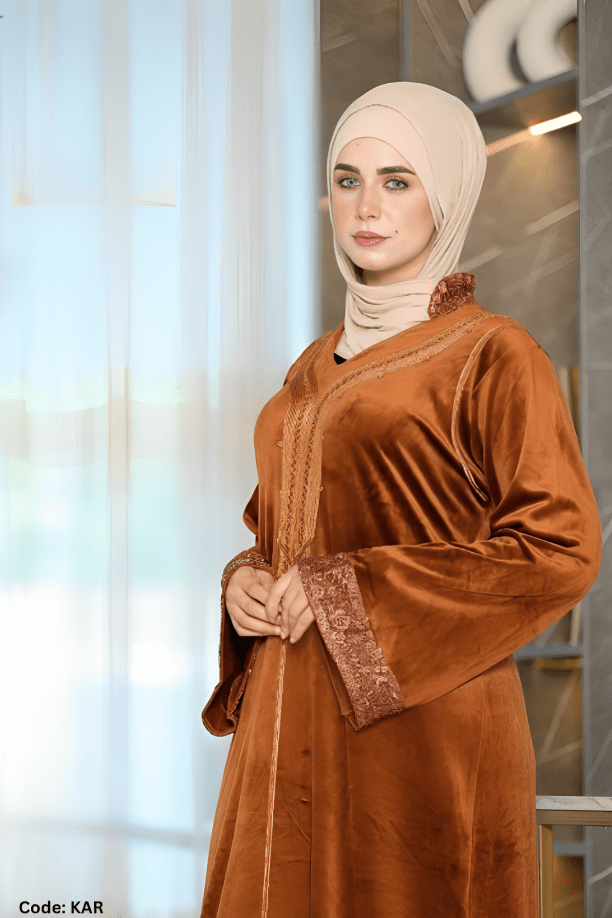 جلابية مني - قطيفة مخمل ناعم شتاء 2025