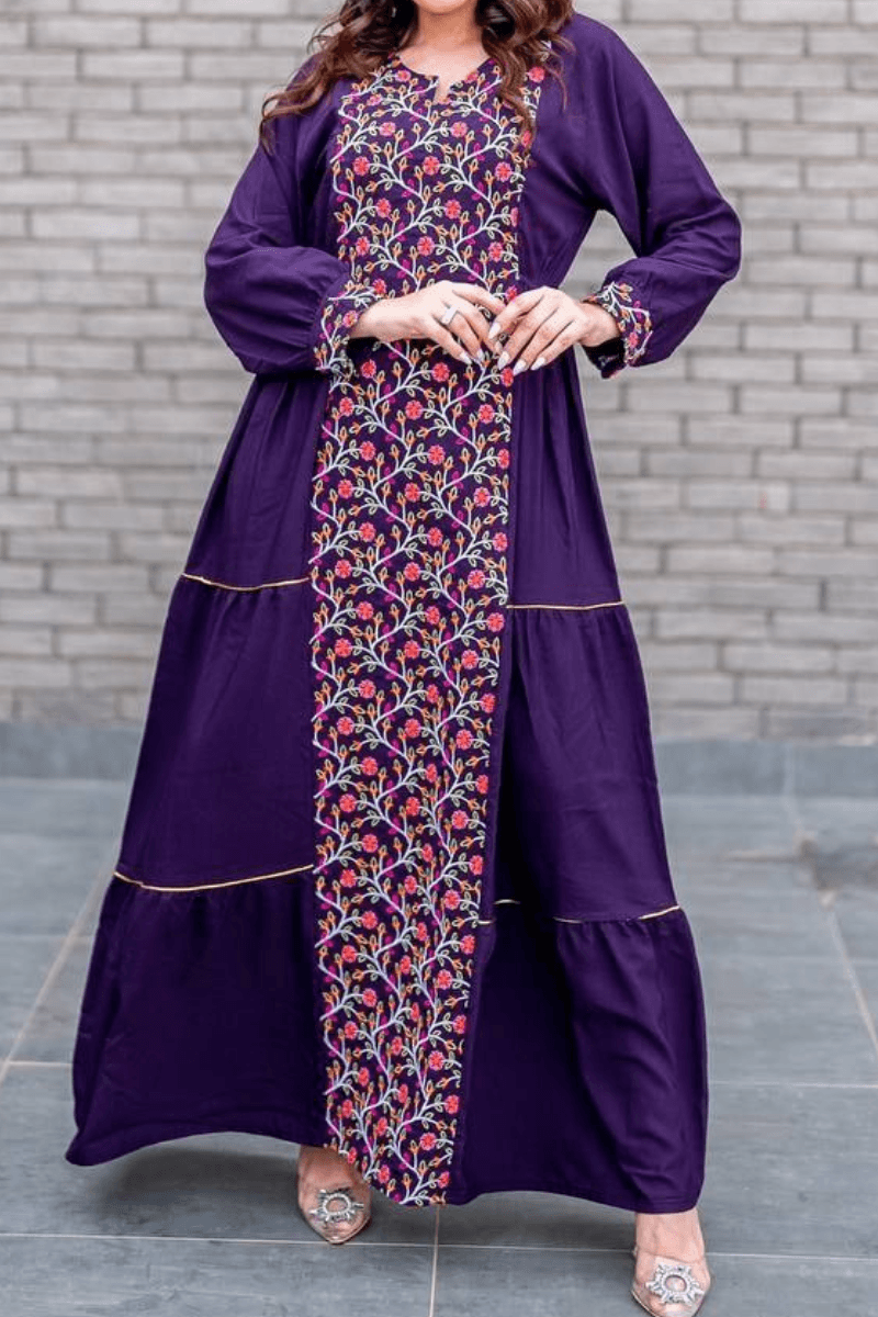 جلابية تارا بتصميم رقيق - قطن