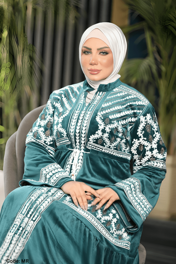 جلابية ثريا - قطيفة مخمل ناعم شتاء 2025