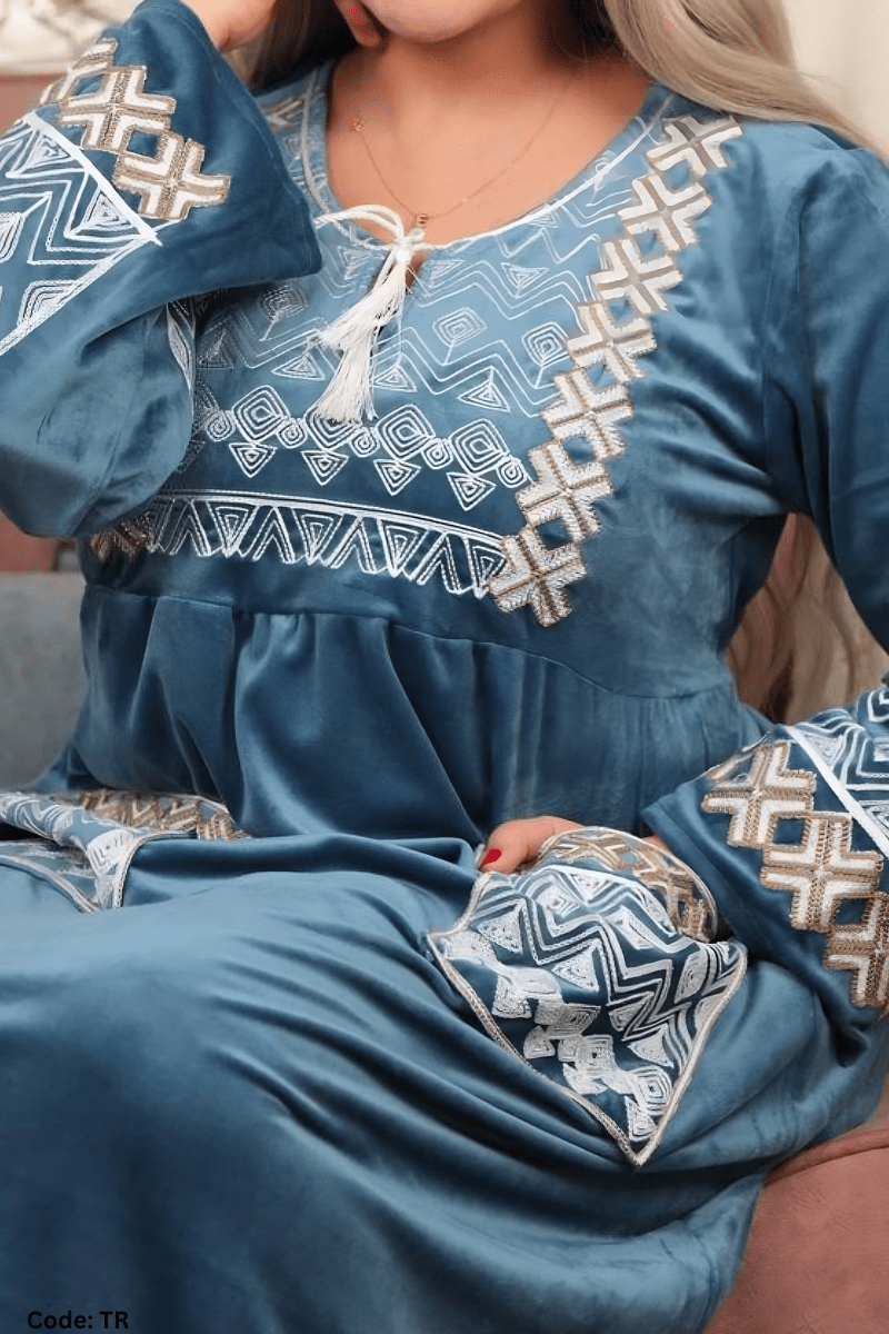 جلابية تسنيم - قطيفة مخمل ناعم شتاء 2025