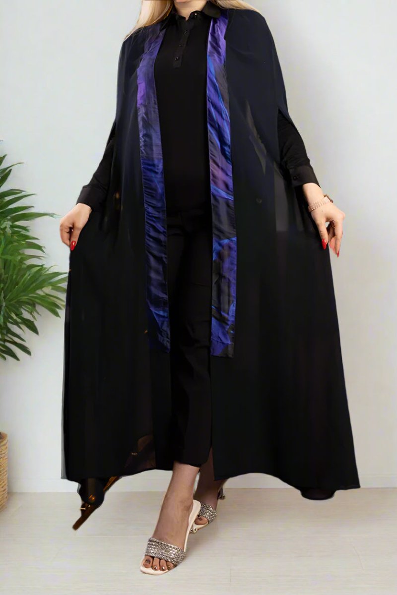 قفطان مزهرة - شيفون
