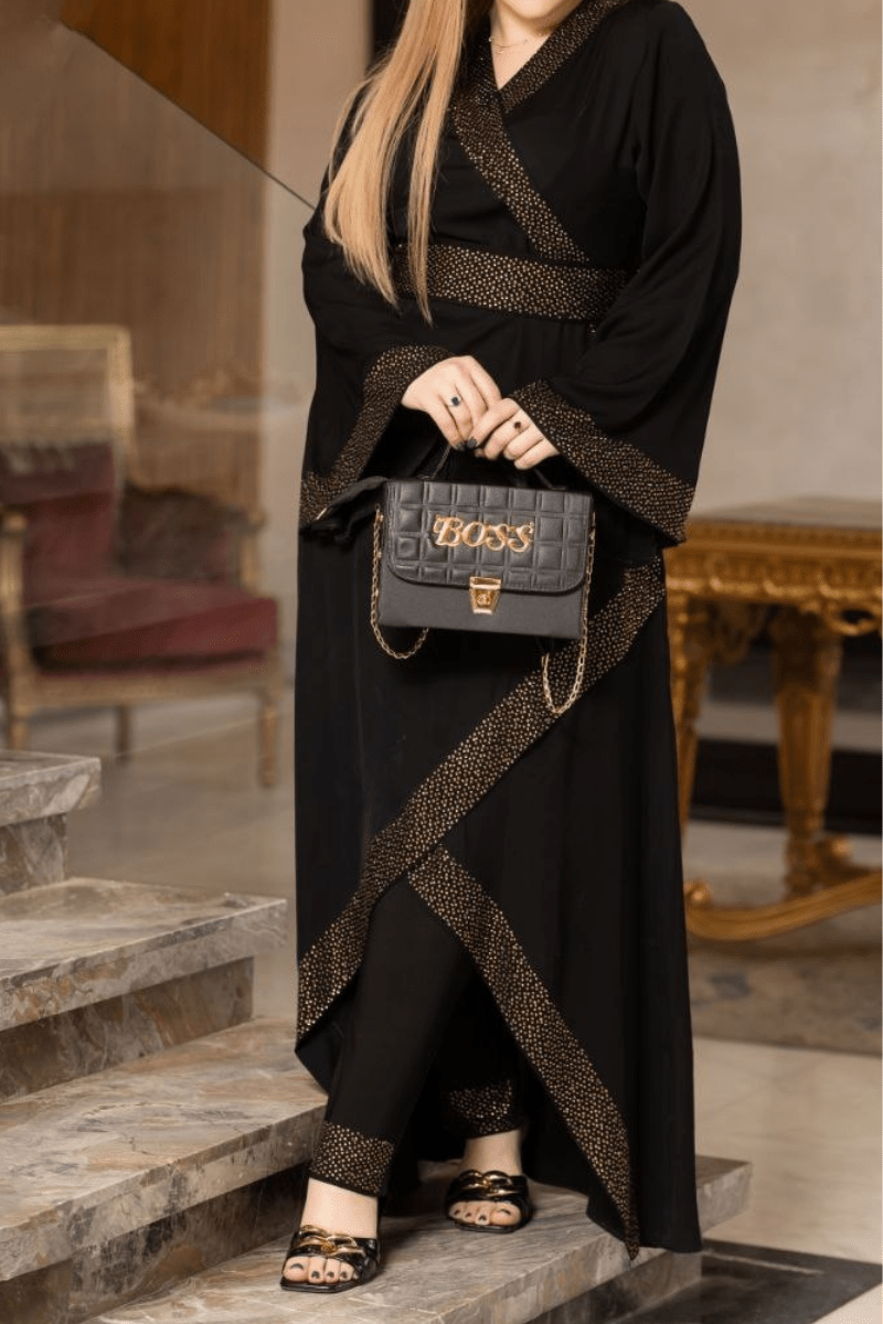 طقم عباية ماسة - حرير