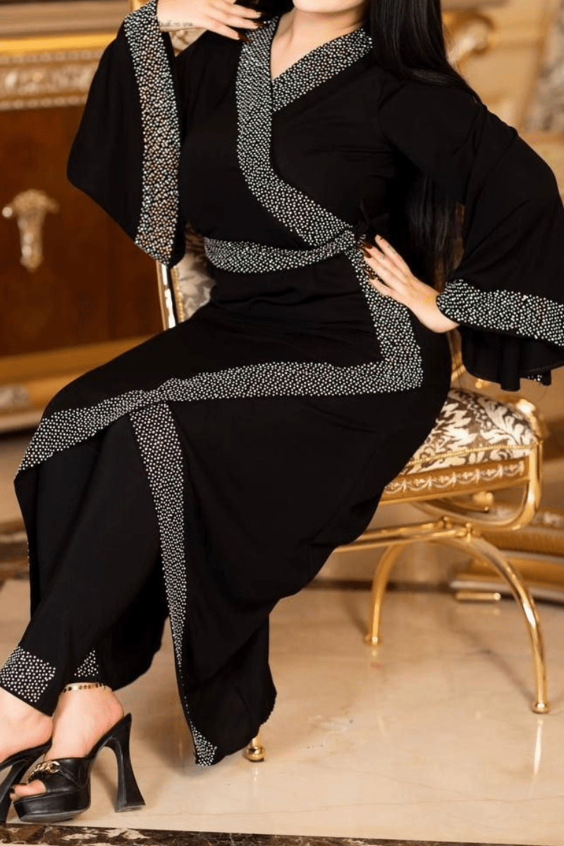 طقم عباية ماسة - حرير