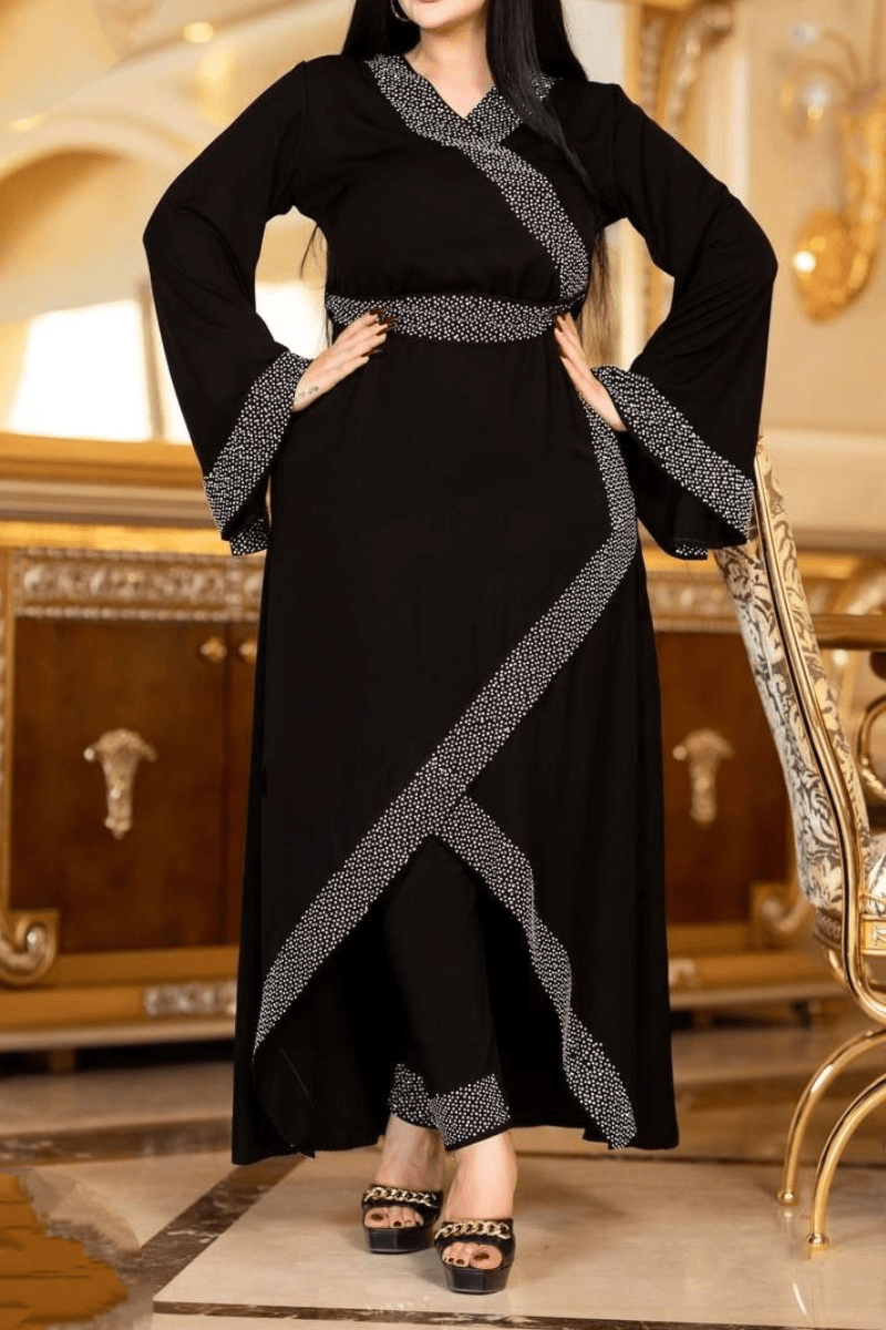طقم عباية ماسة - حرير