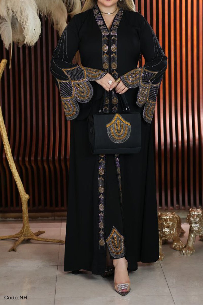 طقم عباية رؤية - حرير