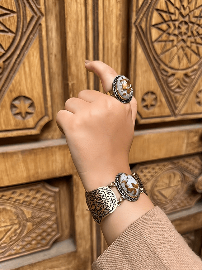 طقم يسرا - نحاس