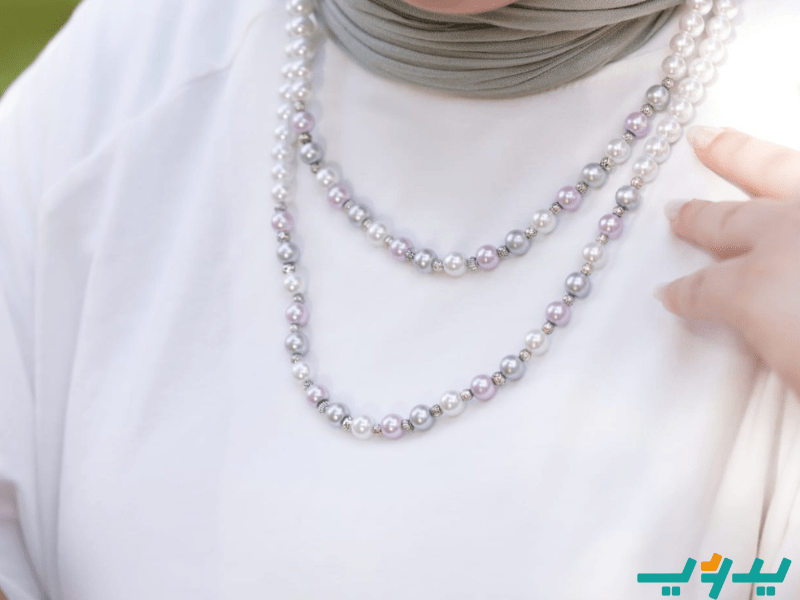 عقد ماريا - لؤلؤ ملون