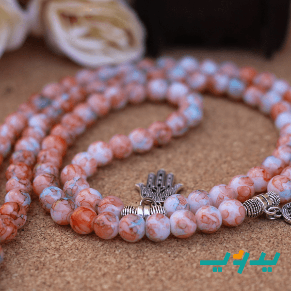 مسبحة رنيم- عقيق متعددة الألوان