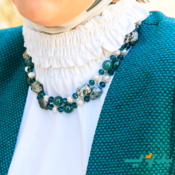 عقد سوزان - عقيق و لؤلؤ