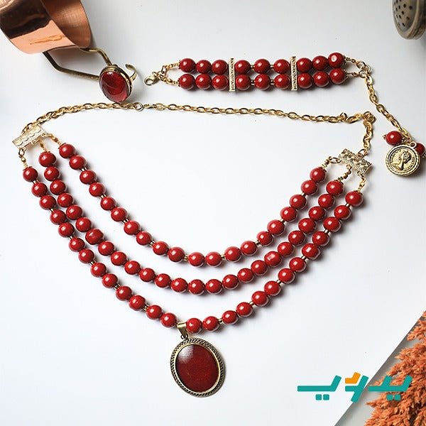 طقم اكسسوارات مرجان