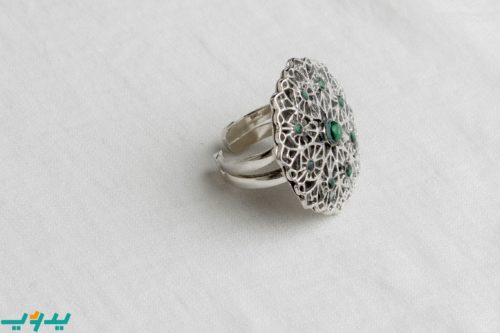 طقم نرفانا الأخضر – مطلي بماء الفضه (7576459444438)