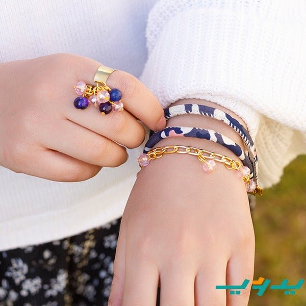 طقم لميس - قماش ملون