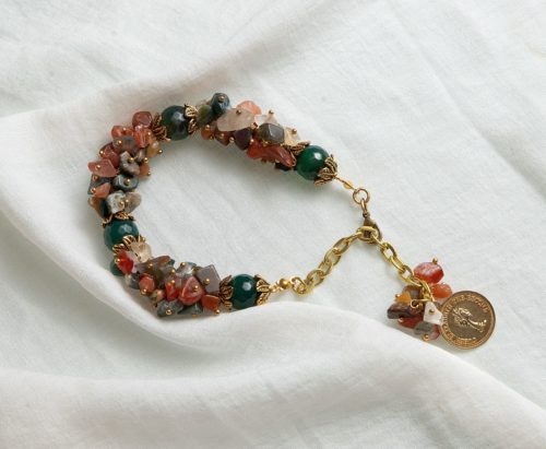 طقم رقية النحاسي – عقيق بني (7563758141654)