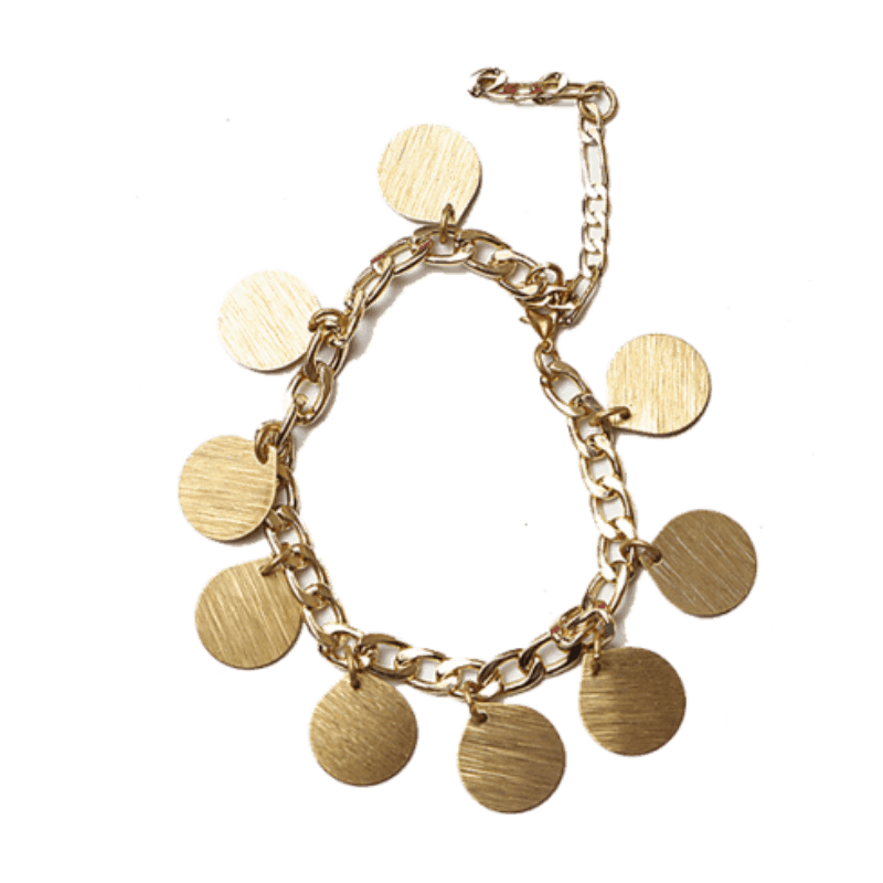 خلخال الدلايات العربية – مطلي بماء الذهب (7561900294358)