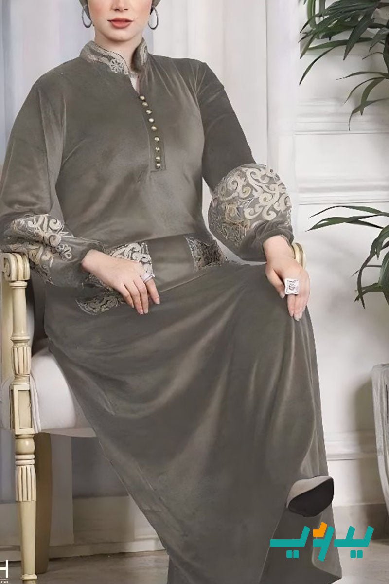 جلابية وعد - مخمل عالي الجودة