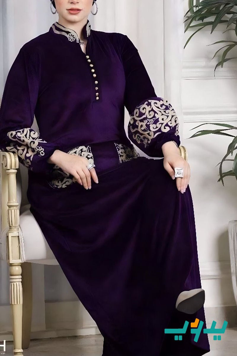 جلابية وعد - مخمل عالي الجودة